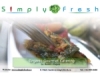 Simply Fresh Menu Postcard